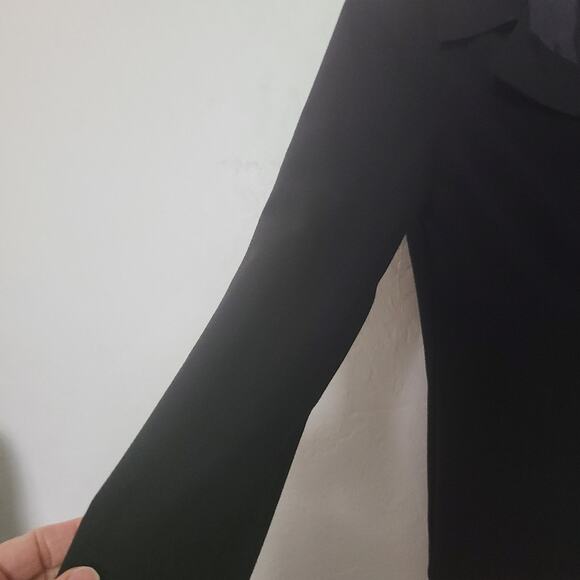 H Hartwell Womens Black Structured Classic Single Breasted Blazer Academia S - Picture 7 of 16